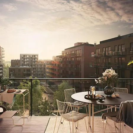 New Modern 2 Room Apartment With 2 Beds & Free Parking Lorenskog Exterior photo