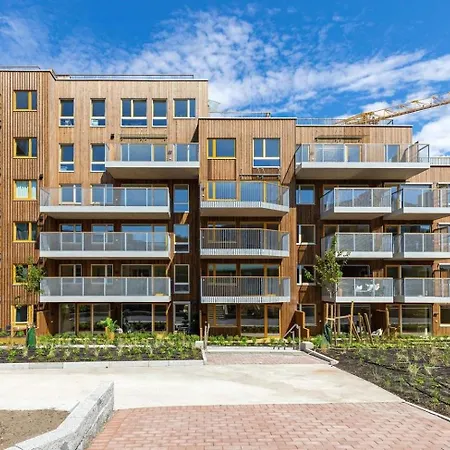 New Modern 2 Room Apartment With 2 Beds & Free Parking Lorenskog Exterior photo