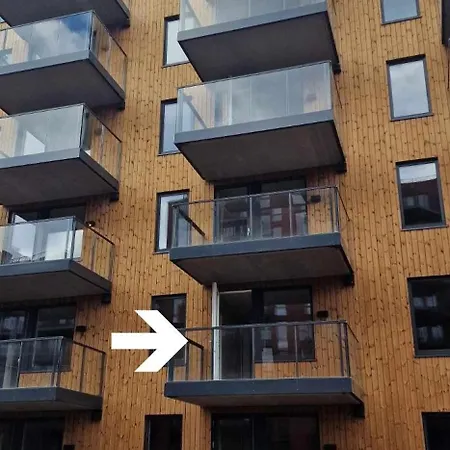 New Modern 2 Room Apartment With 2 Beds & Free Parking Lorenskog Exterior photo