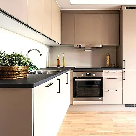 New Modern 2 Room Apartment With 2 Beds & Free Parking Lorenskog Exterior photo
