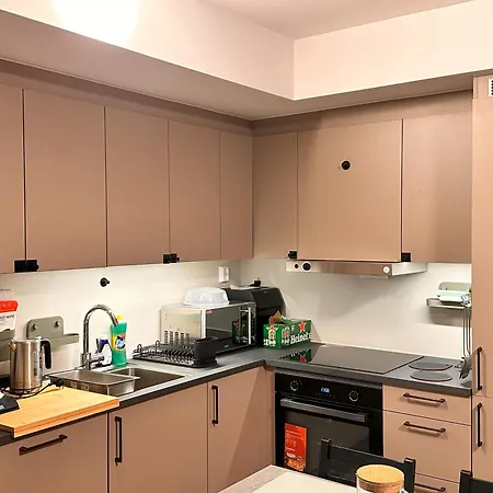 New Modern 2 Room Apartment With 2 Beds & Free Parking Lorenskog Exterior photo