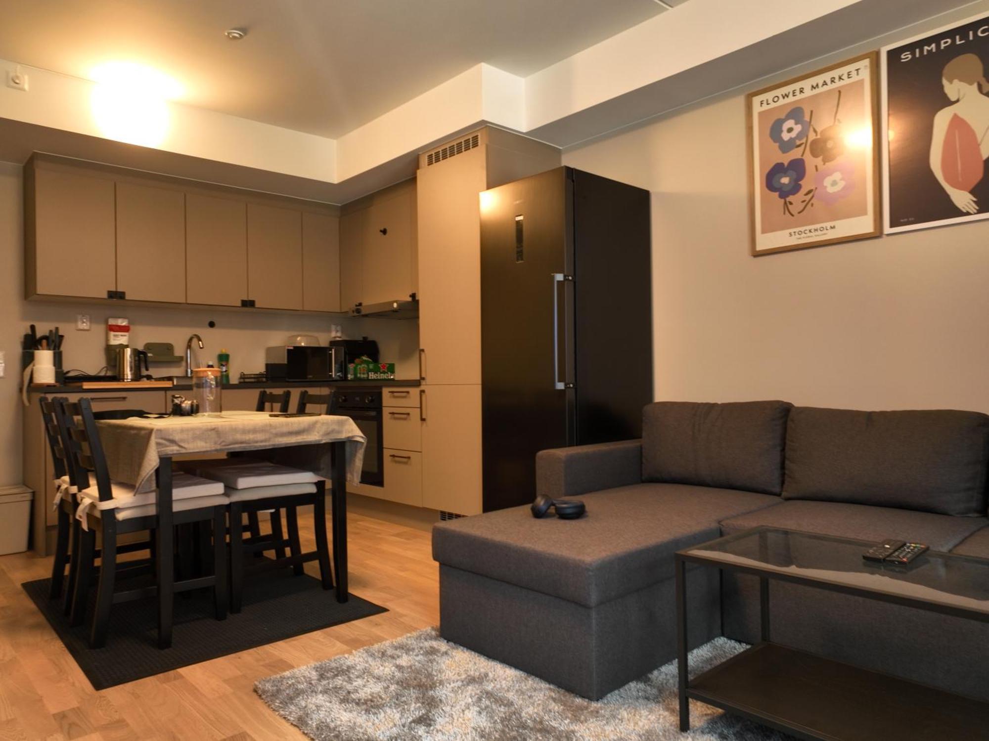Apartment New Modern 2 With 2 Beds & Free Parking Lorenskog