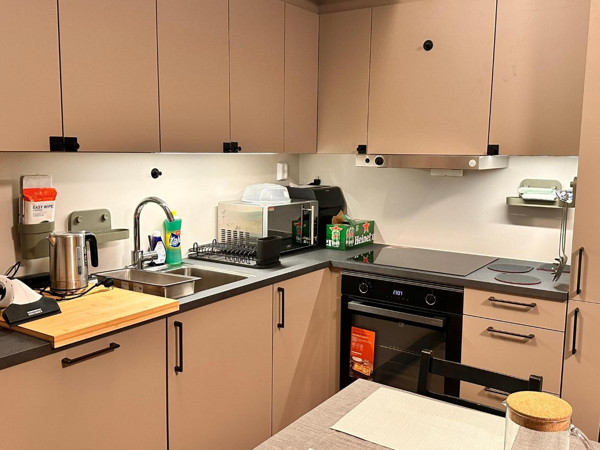 New Modern 2 With 2 Beds & Free Parking Apartment Lorenskog
